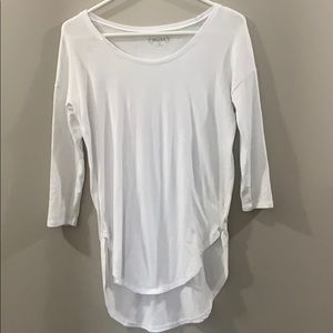 plain white 3/4 tee